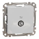 Sedna Design & Elements Gniazdo antenowe TV przelotowe 10dB srebrne aluminium SDD113478 Schneider