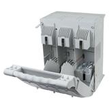 EBH223TBM1 Rozłącznik bezpiecznikowy poziomy 400A AC 690V NH2 AC23B 3P IEC montaż na szynie EBH223TB