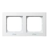 SONATA Ramka podwójna do łączników IP-44 - kolor biały mat