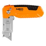 Nóż z ostrzem trapezowym ze skrobakiem