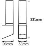 ENDURA STYLE LANTERNFLAREWALL 7WDG LEDV Oprawa zewnętrzna