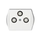 TREND Mechanizm gniazda multimedialnego 3F DATA (UPC) biały