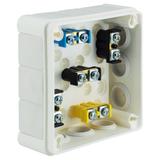 VP-41 Puszka n/t 98x98x42mm IP55 12-wl dł.gum. Z-ac. biała VP 041-51 61.140 OPATÓWEK