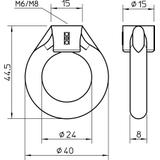 2085, UCHO WIESZAKOWE M8 OC.GALW.