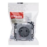 VALENA LIFE GNIAZDO 2 P+Z Z PRZESŁONĄ ALUMINIUM 16 A – 250 V~ , Legrand