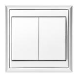 Łącznik podtynkowy świecznikowy Luna, 10A, 250V, WP-2L, biały OR-OE-7601/W ORNO