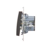 Simon 54 Przycisk pojedynczy zwierny bez piktogramu 16A z. śrub. brąz mat