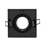 SORMUS S ramka dekoracyjna oprawy punktowej MR16/GU10 max 50W regulowana kwadrat czarna AD-OD-6168/B