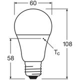 Lampa LED STAR+ CL A DSFR 40 non-dim 6W 827 E27