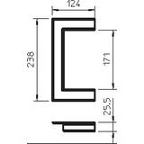 G-AWAO90170RW, Maskownica przejścia przez ścianę