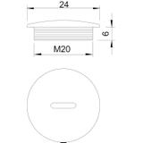 108 M, ZAŚLEPKI GWINTOWANE M20 TWORZ.