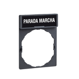 Harmony XB4 Ramka 30X40mm do mocowania etykiet o wymiarach 8X27mm PARADA MARCHA