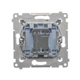 Simon 54 Przycisk „dzwonek” 16A z. śrub. srebrny mat