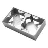 SONATA Puszka instalacyjna podwójna - kolor srebro mat