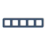 MINI Ramka uniwersalna pięciokrotna zaokrąglona z tworzywa navy blue