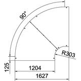 LBD 90 1200 R3FT Pokrywa łuku 90°