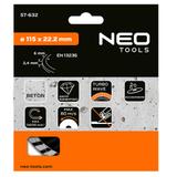 Tarcza diamentowa 115 x 22.2 mm, turbo wave