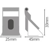 Zaciski do montażu w zabudowie PANEL RECESSED MOUNT CLIPS VALUE