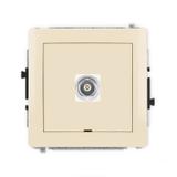 DECO Mechanizm gniazda pojedynczego BNC, bez pola opisowego beżowy