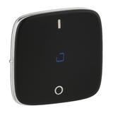 VALENA ALLURE - KLAWISZ CZARNY ŁĄCZNIKA DWUBIEGUNOWEGO ZE WSKAŹNIKIEM/PODŚWIETLENIEM LED, Legrand