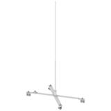 AN-80BR/AL/ Maszt mocowany na rąbek H=1500 mm /AL/