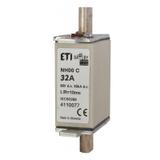 Wkładka topikowa NH do ochrony akumulatorów, magazynów energii DC NH000 WT-00C gBat 32A 80V DC 004110077 ETI