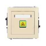 DECO Mechanizm gniazda światłowodowego/optycznego pojedynczego beżowy