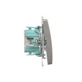 Simon Basic Przycisk dzwonek 10A szybkozłączka stal inox