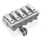 złączka zasilająca 5-biegunowa ze stopkami ze styk. PE