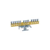 TB 7x10 Listwa zaciskowa nieosłonięta metalowy klips na szynę TH-35 7x10mm2 103858 NOARK