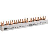 Szyna łączeniowa widełkowa 4P 100A 16mm2 (12mod.) IZ16/L1NL2NL3N/12 002921215 ETI