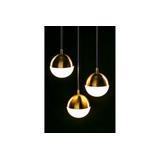 OPRAWA SUFITOWA ABIES, 7597, AC220-240V, 50/60Hz, 3*E27, IP20, POTRÓJNA, ZŁOTA