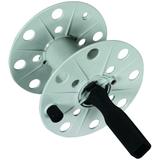 Bęben na przewód pomiarowy szer. 80 mm, pusty, tworzywo kolor szary