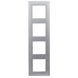 Niloe Step Ramka Poczwórna 4X Kolor Aluminium Szczotkowane 863894 LEGRAND