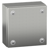 Skrzynka przemysłowa naścienna ze stali nierdzewnej, Spacial SBX, 150x150x80 mm, IP66
