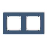 MINI Ramka podwójna kwadratowa z tworzywa navy blue 64MR-2 KARLIK