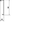 tehalit.SL Pokrywa 20x80 klon SL200802D3 HAGER