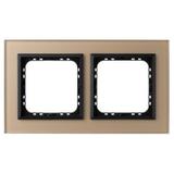 SONATA Ramka podwójna - kolor szamp. szkło szron