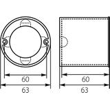 Puszka PKpw-60-60 głęboka Z-krętami 13.80 OPATÓWEK