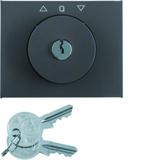 K.1 Płytka czołowa z kluczykiem do łącznika żaluzjowego obr. antracyt mat lakier