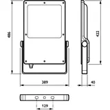 BVP130 LED210-4S/740 PSU OFA52 ALU C1KC3 Naświetlacz