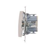 Simon 54 Przycisk pojedynczy rozwierny bez piktogramu 10A szybkozłączka biały