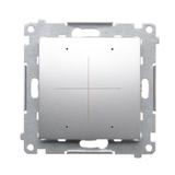 Simon 54 Elektroniczny łącznik/przycisk 4-krotny do sterowania 4 obwodami srebrny mat