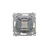 Simon 54 Łącznik krzyżowy bez piktogramu 10A 250V szybkozłączka złoty mat DW7.01/X/44 KONTAKT