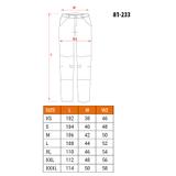 Spodnie robocze 5-kieszeniowe DENIM, czarne, rozmiar XXXL