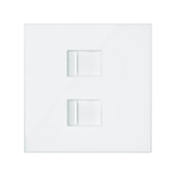 Simon 100 Pokrywa do gniazda komputerowego 2x (mechanizm) biały mat