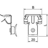 BCCT 14-20 L240, Klamra nośna