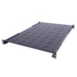 Półka regulowana 19" 1U o głębokości 650-810mm, mocowana w 4 punktach