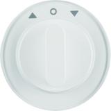 R.x Płytka czołowa z pokrętłem do łącznika żaluzjowego obrotowego, biały