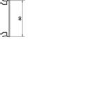 tehalit.BRN65 Pokrywa kanału 80mm biały BR08029016 HAGER